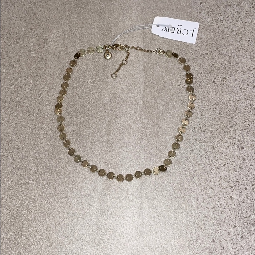 J Crew Delicate Choker Gold Necklace